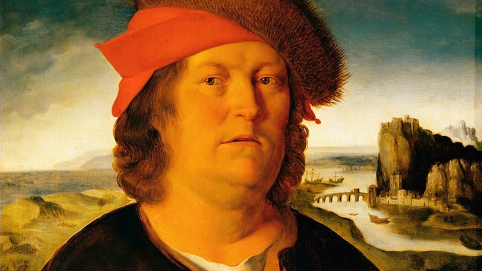 Porträtgemälde von Paracelsus.