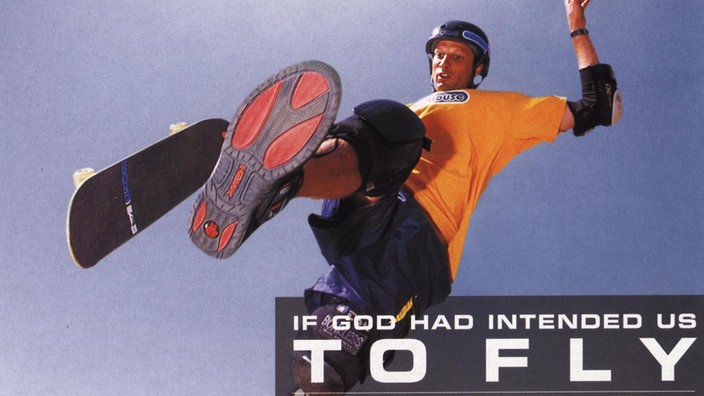 Werbung für Tony Hawks Videospiel.