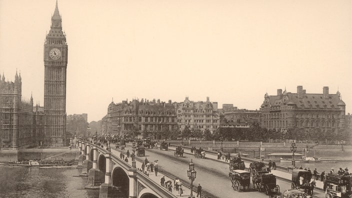 Historisches Foto Londons um 1900