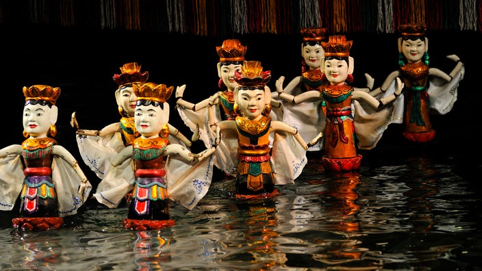 Wasserpuppentheater in Hanoi