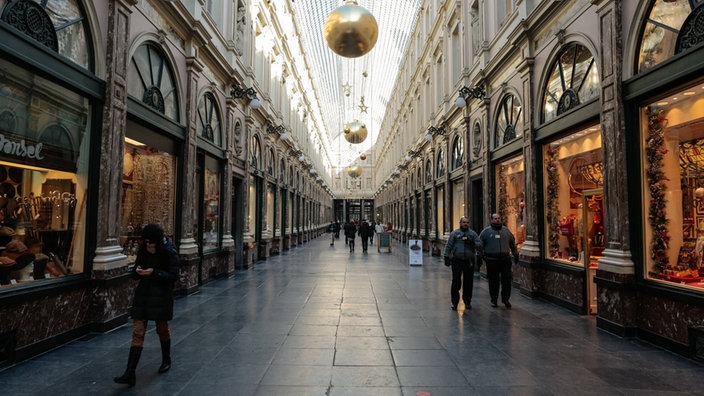 Passage in der Altstadt von Brüssel.