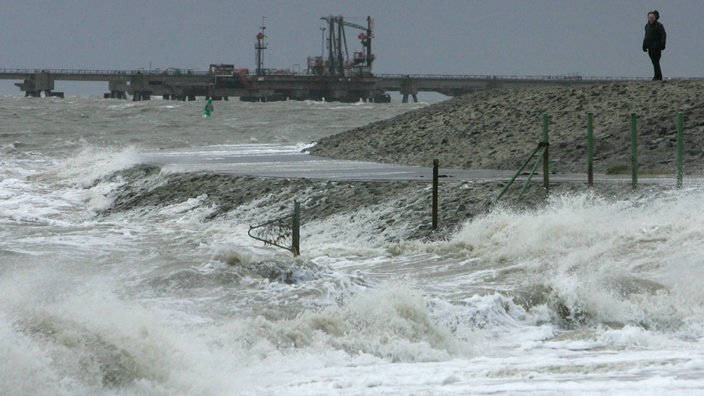 Sturmflut an der Nordsee