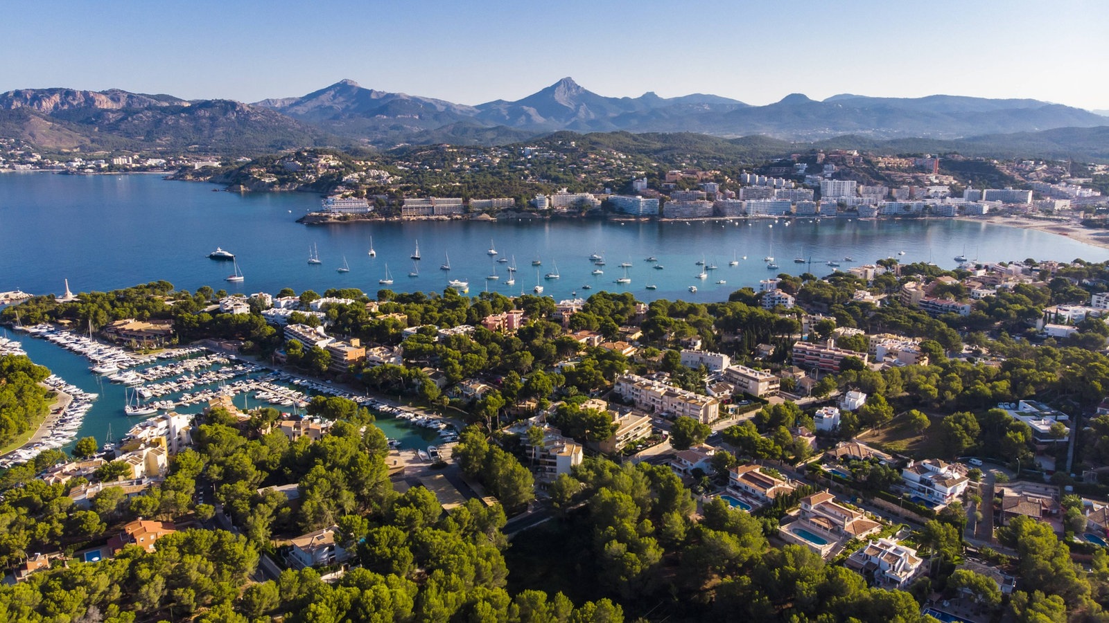 Der Hafen von Santa Ponca, Mallorca